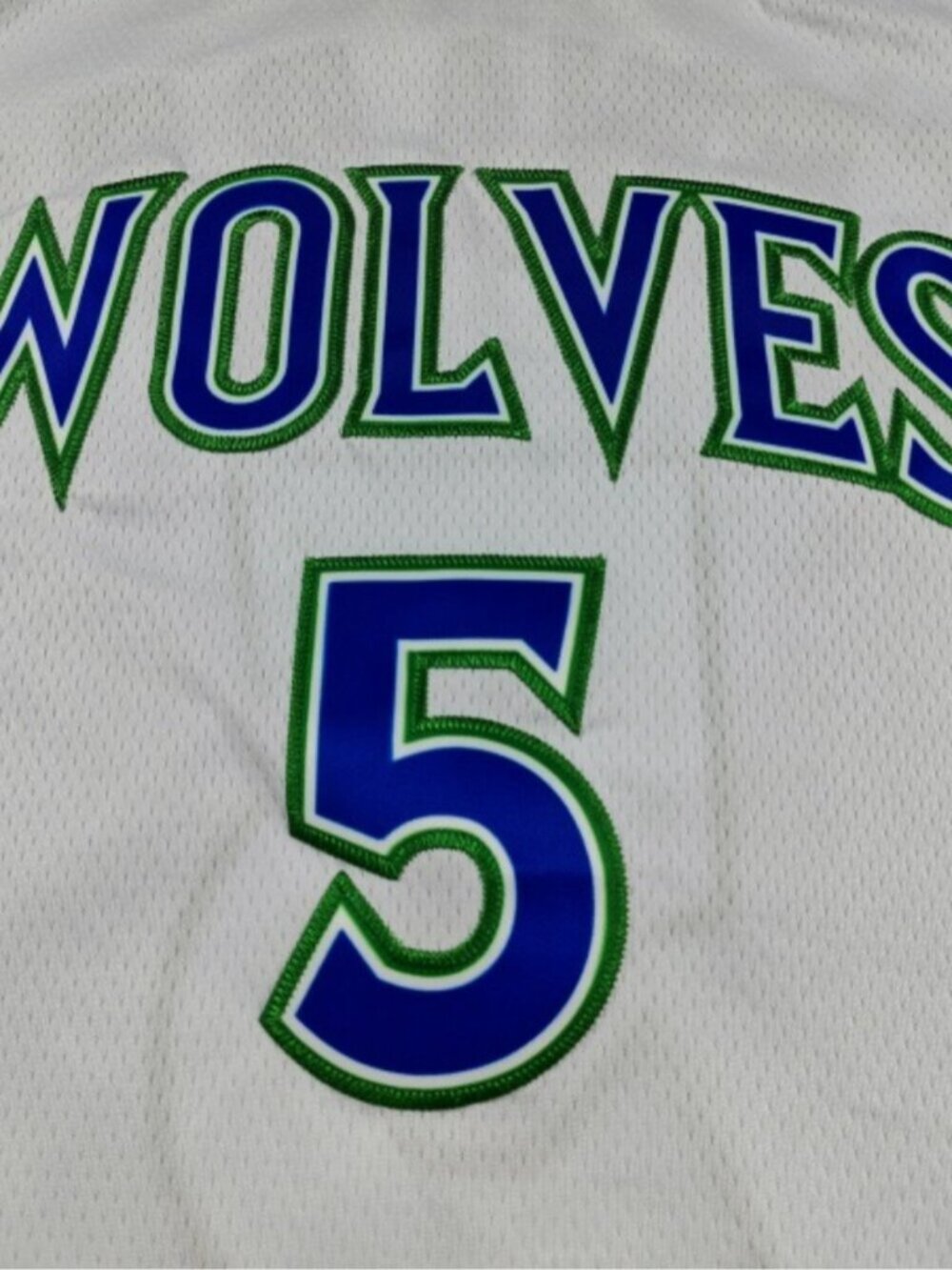Anthony Edwards White Stitched Jersey - Picture 4 of 4
